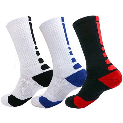 3 Pairs New Men Outdoor Sports Elite Basketball Socks Men Cycling Socks Thicker Towel Bottom Male Compression Socks Men's Socks