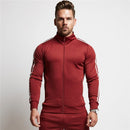 2020New Autumn Winter Men's Sweatsuit Sets 2 Piece Zipper Jacket Track Suit Pants Casual Tracksuit Men Sportswear Set Clothes