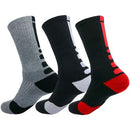 3 Pairs New Men Outdoor Sports Elite Basketball Socks Men Cycling Socks Thicker Towel Bottom Male Compression Socks Men's Socks