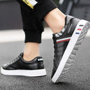 Sport Shoes Men White Sneakers Comfort Sneakers for Men Leather Sneakers Boys School Shoes 2020 Spring Vulcanized Shoes Man