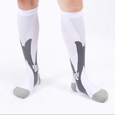 Men Women Compression Socks Fit For Sports Black Compression Socks For Anti Fatigue Pain Relief Knee High Stockings EU 39-47 Hot