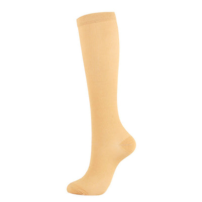 Soft Nylon Anti-Fatigue Knee High Compression Socks Calf Foot Support Stockings S-XXL Mens Womens