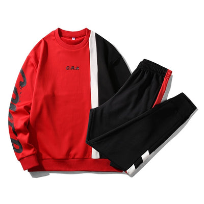 Spring 2020 Hoodie Sweatshirt Mens Hip Hop Punk Pullover Streetwear Set Men Autumn Casual Fashion Clothes Asian Size Tracksuits