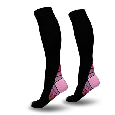1 Pair Unisex Copper Compression Socks Women Men Anti Fatigue Pain Relief Knee High Stockings 15-20 mmHg Graduated For ONDREJ