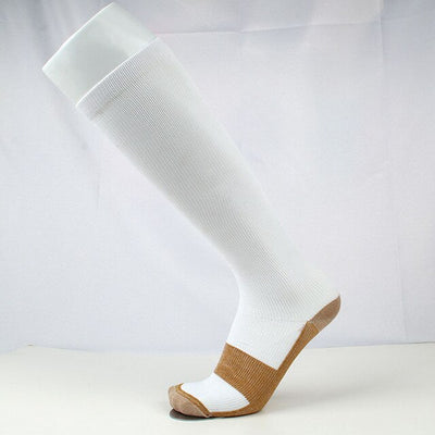 Knee High Copper Compression Socks Soft Nylon Anti-Fatigue Leg Calf Foot Graduated Support Mens Womens S-XXL medias rodilla