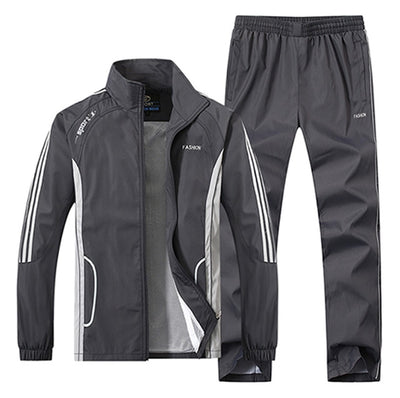 Causal Tracksuits Men Set hooded Thicken Fleece Hoodies + Sweatpant Winter Spring Sweatshirt Sportswear Male joggers sport suit