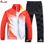 New spring autumn men sportswear Sporting Suit outwear women tracksuit sweatshirt set jacket+pant Gradient color brand clothing