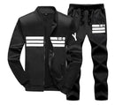 Plus Size 6XL 7XL M-9XL Men's Sportswear Sets 2019 Brand Warm Fur Liner TrackSuit Men 2 Piece Sweatshirt + Sweatpants Set